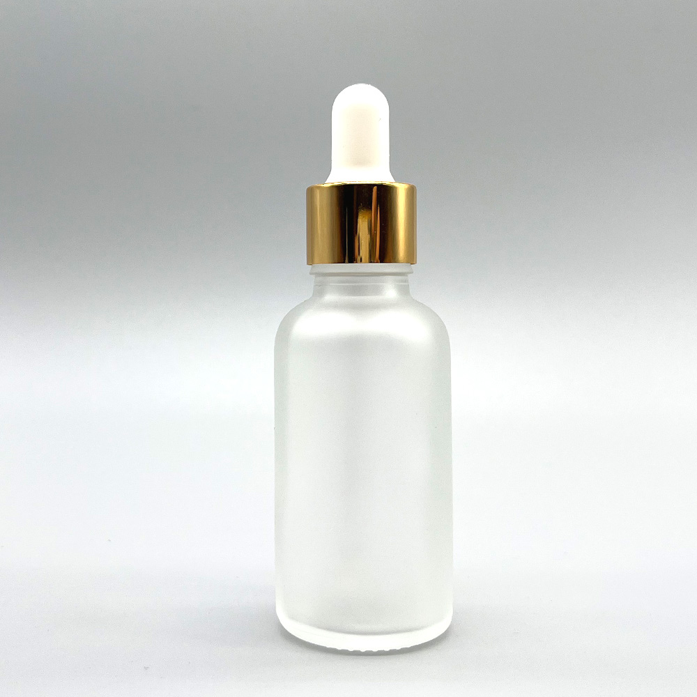 frosted glass bottle clear 30ml